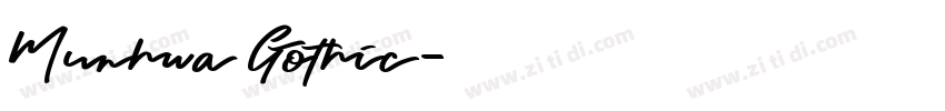 Munhwa Gothic字体转换
